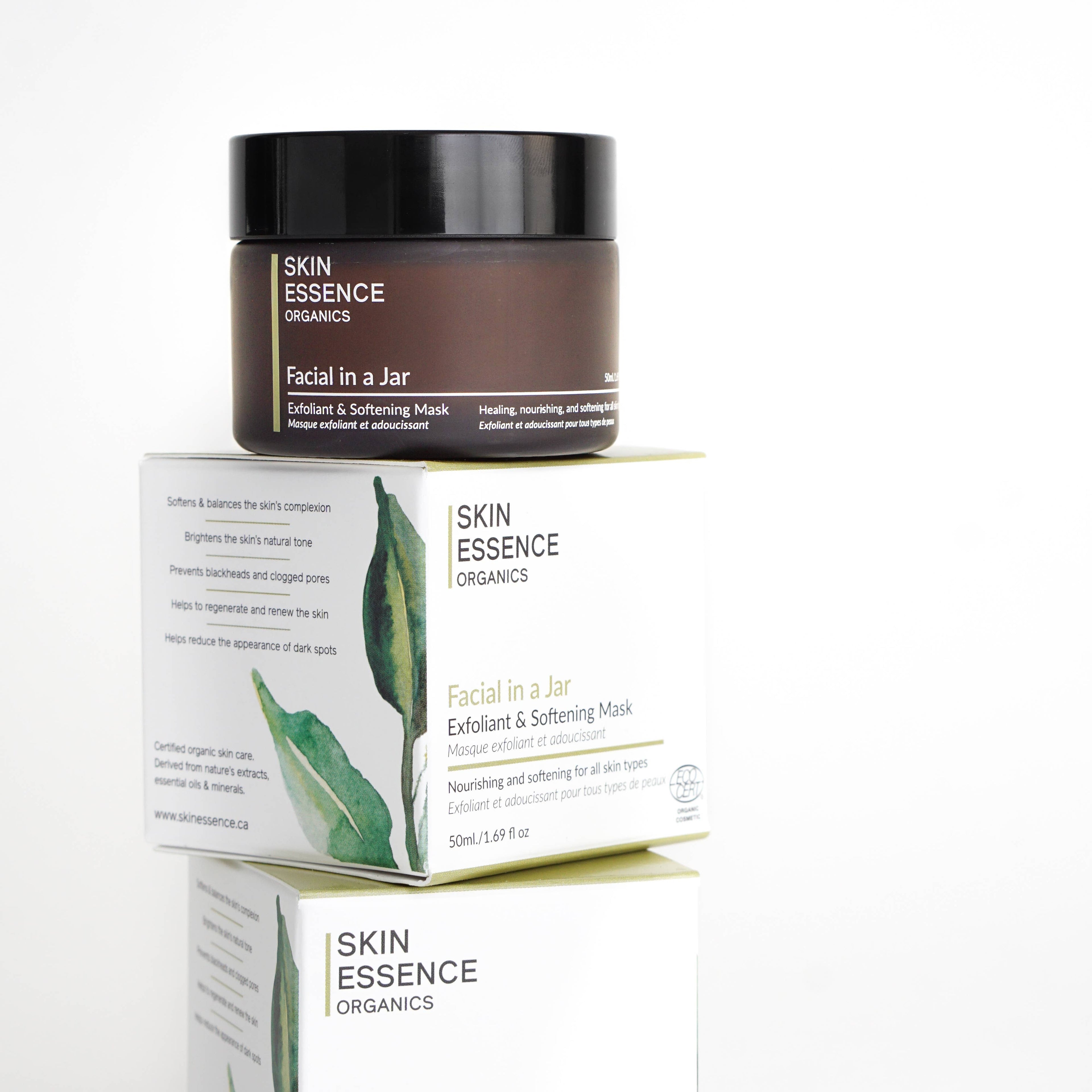 Skin Essence Organics - Visage dans un pot - Masque Minéral Exfoliant & Adoucissant: 50 ml