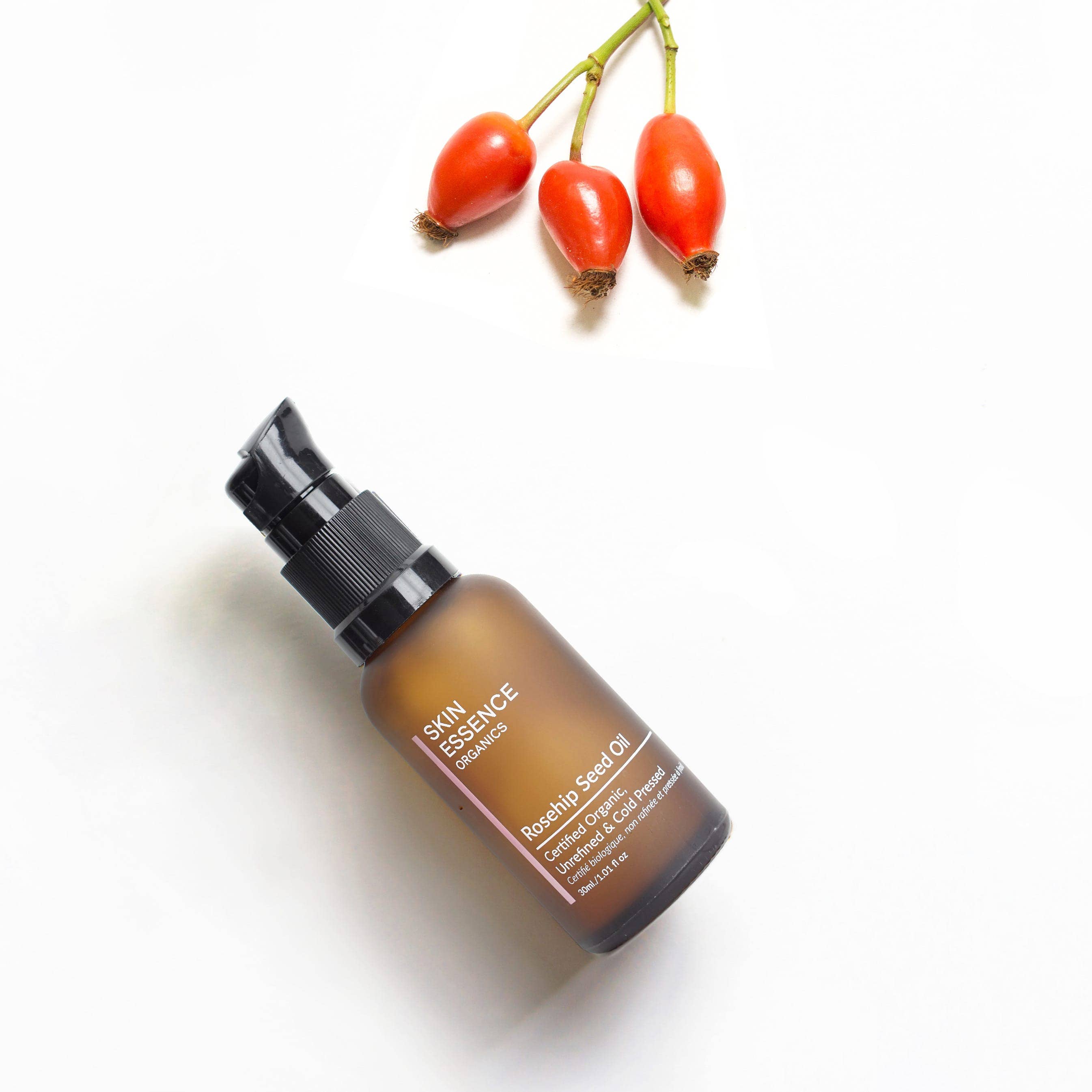 Skin Essence Organics - Huile de pépins d'églantier (pressée à froid, non raffinée, certifiée biologique)