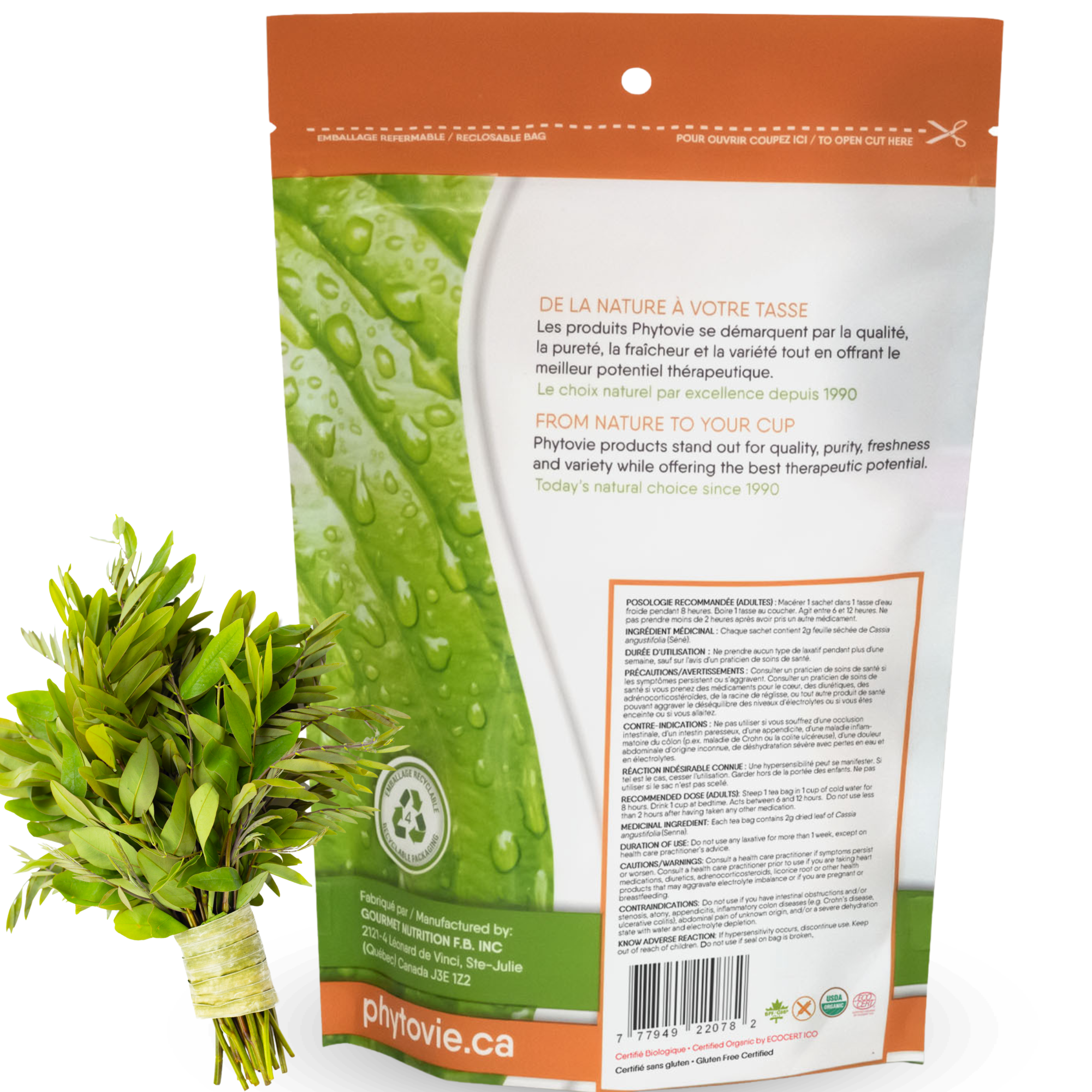 Phytovie - Séné Bio | Laxatif | 25 Sachets