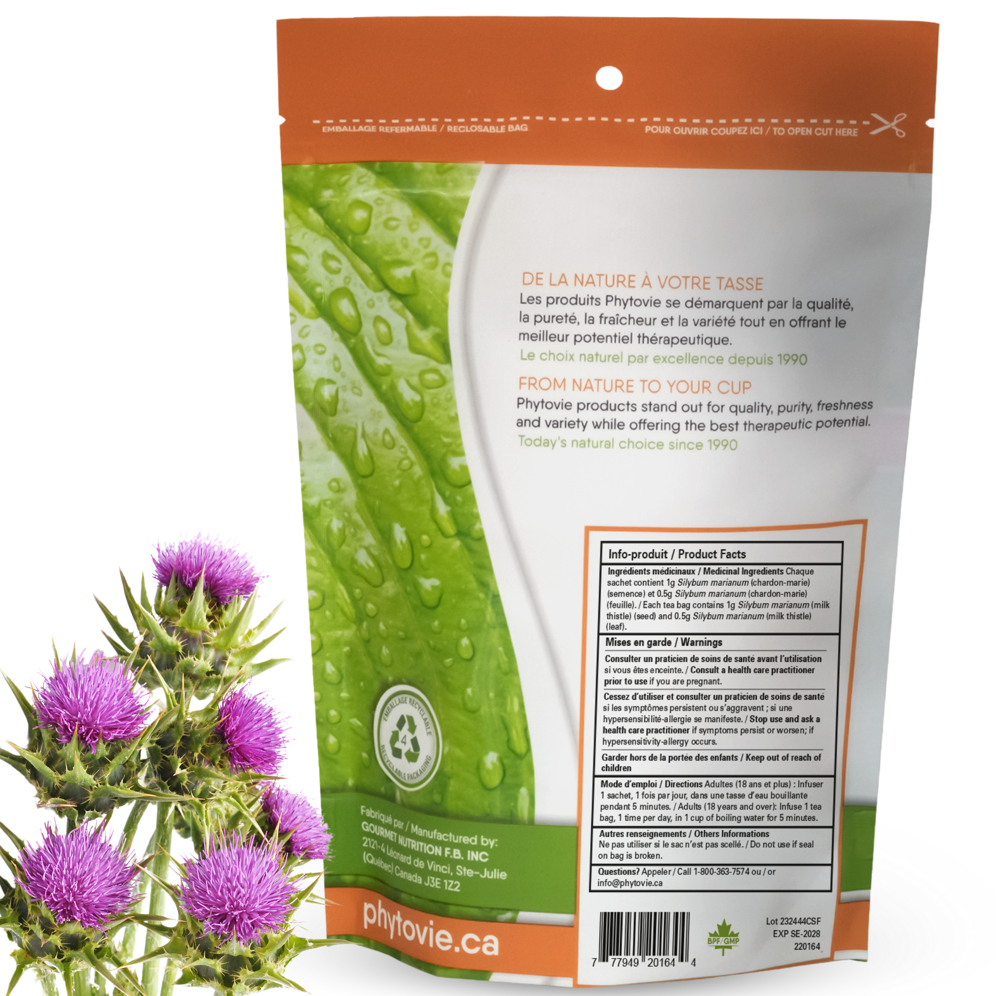 Phytovie - Chardon-Marie | Digestion & Foie | 25 Sachets