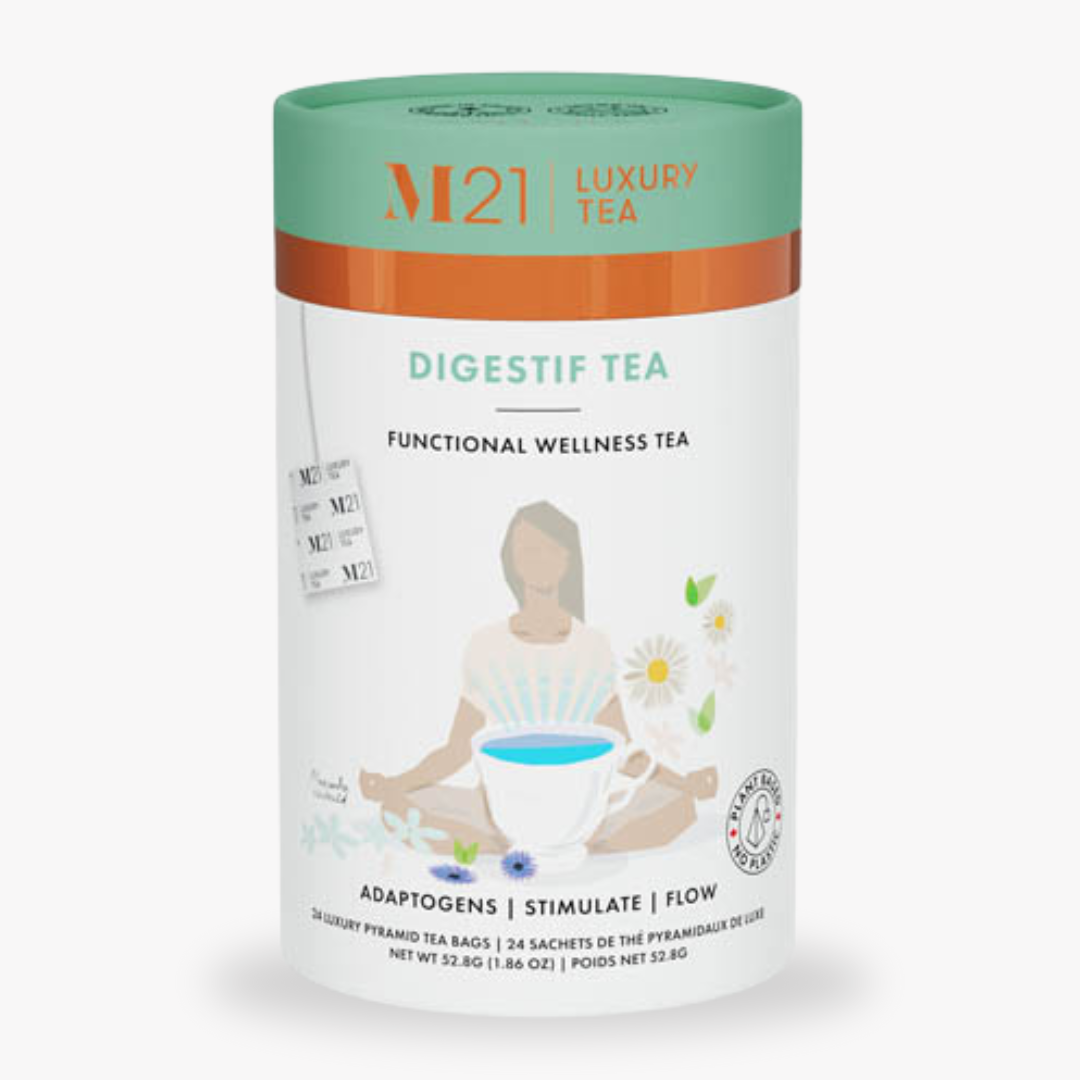 Tega Organic Tea - Digestif Thé de Luxe aux Herbes | Canadien | 24 Sachets de Thé