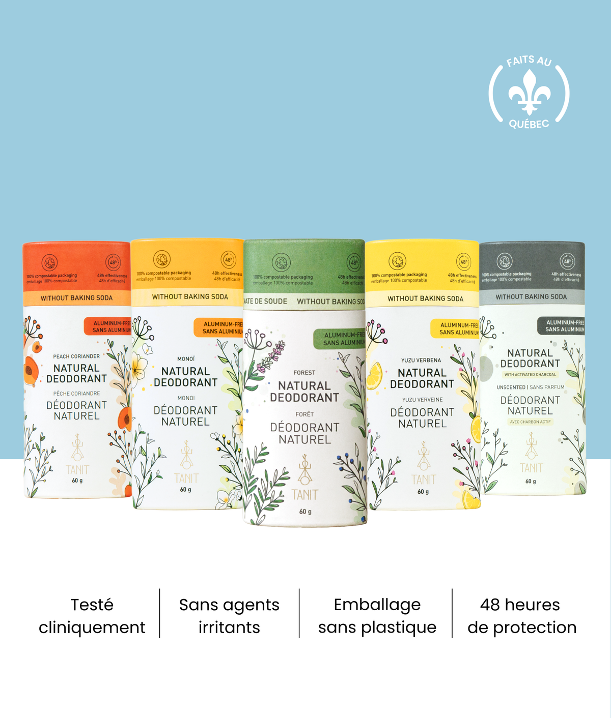 TANIT - Déodorant solide naturel - Forêt