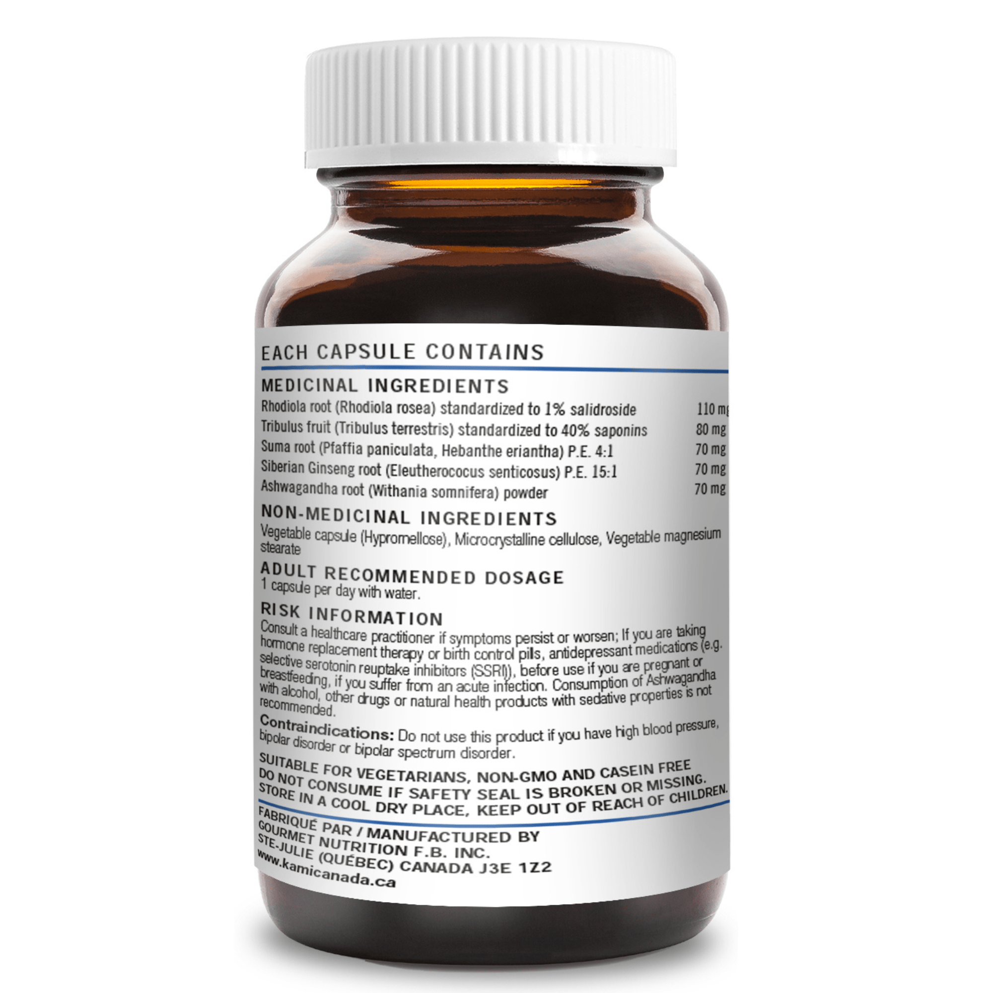 Phytovie - KAMA | Stress &amp; Concentration | 60 Capsules