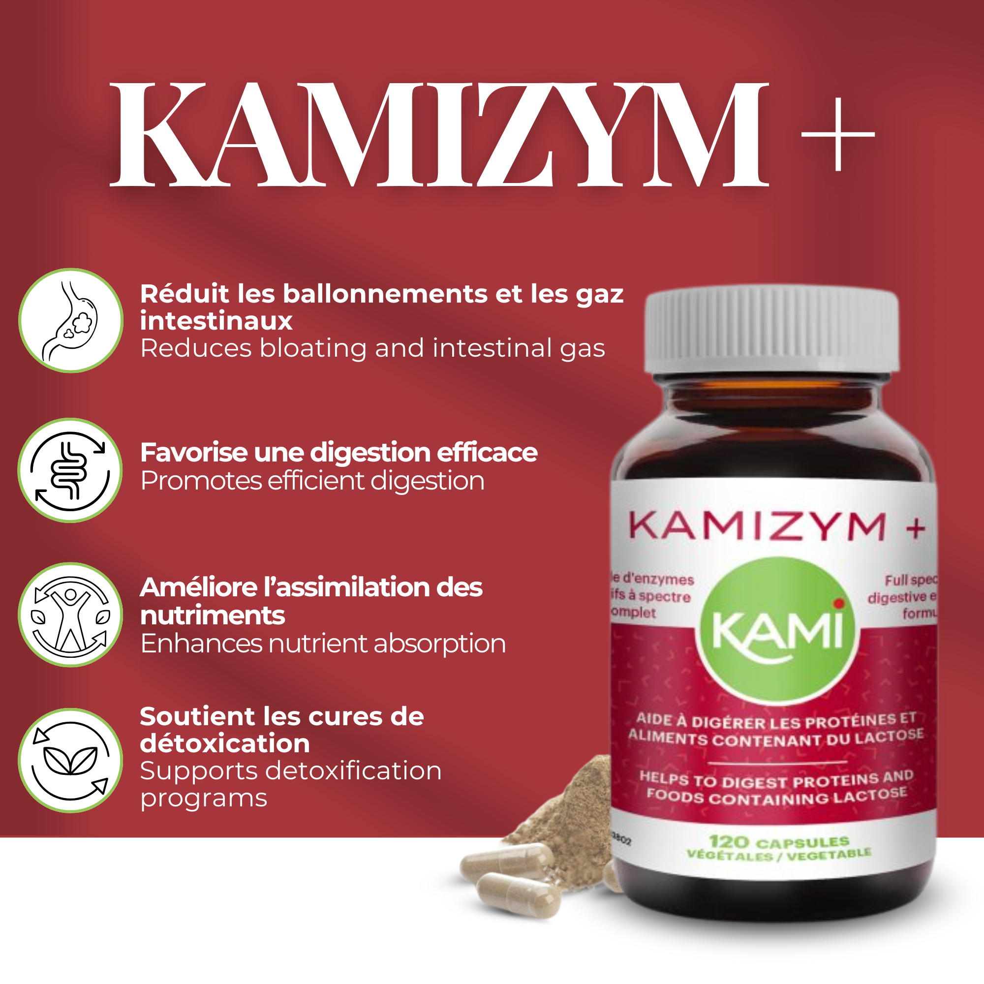 Phytovie - Kamizym + | Digestion, Ballonnements & Gaz Intestinaux