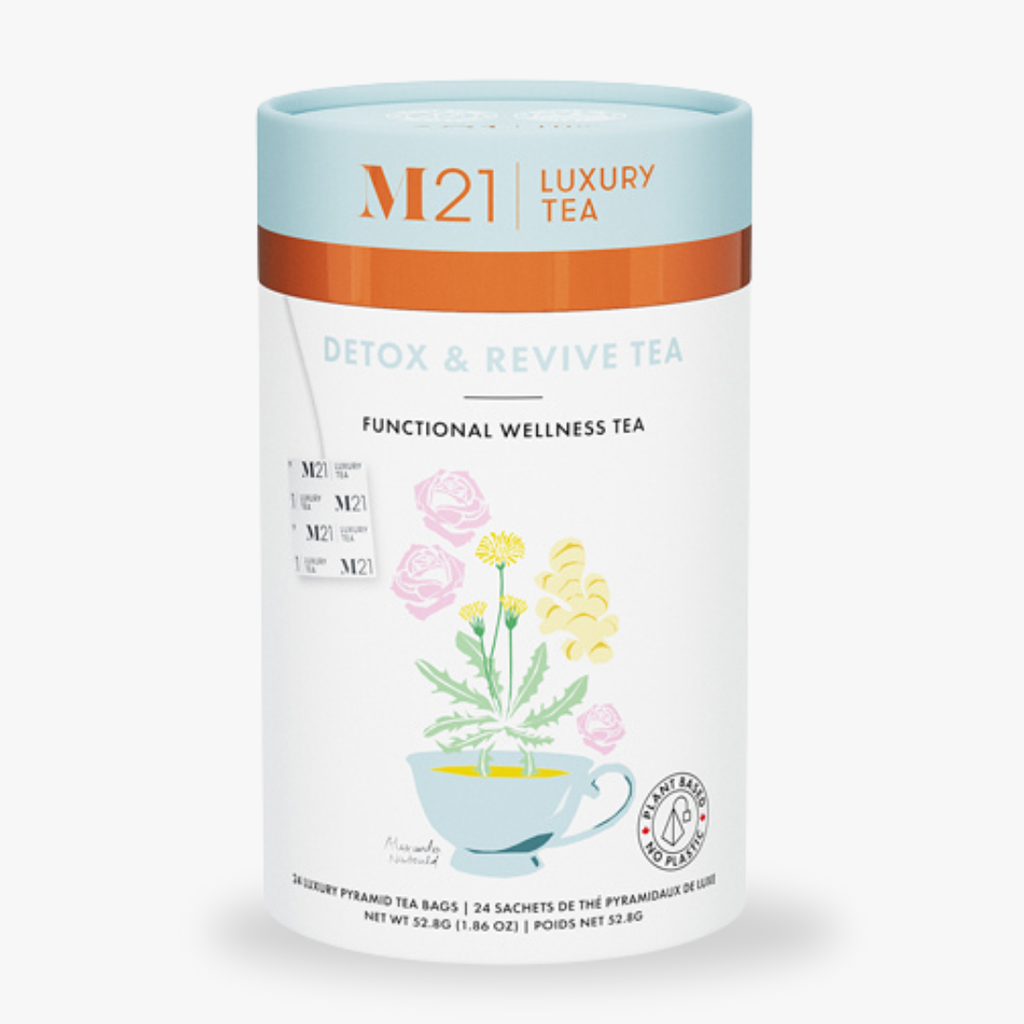 Tega Organic Tea - Détox & Revitalisation Thé de Luxe aux Herbes | Canadien | 12/24 Sachets de Thé: Petit