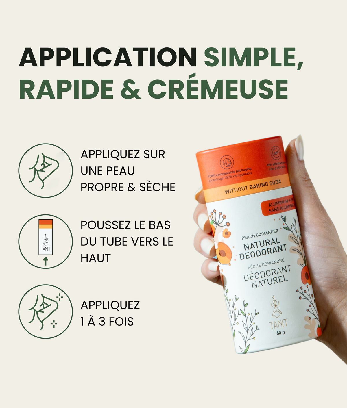 TANIT - Déodorant solide naturel - Forêt