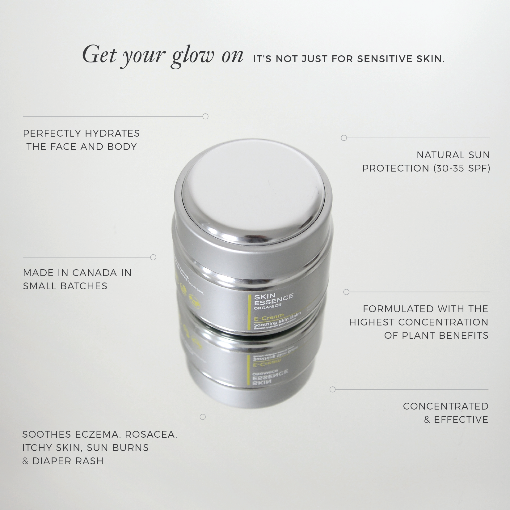 Skin Essence Organics - E Cream - Baume apaisant pour le traitement de la peau