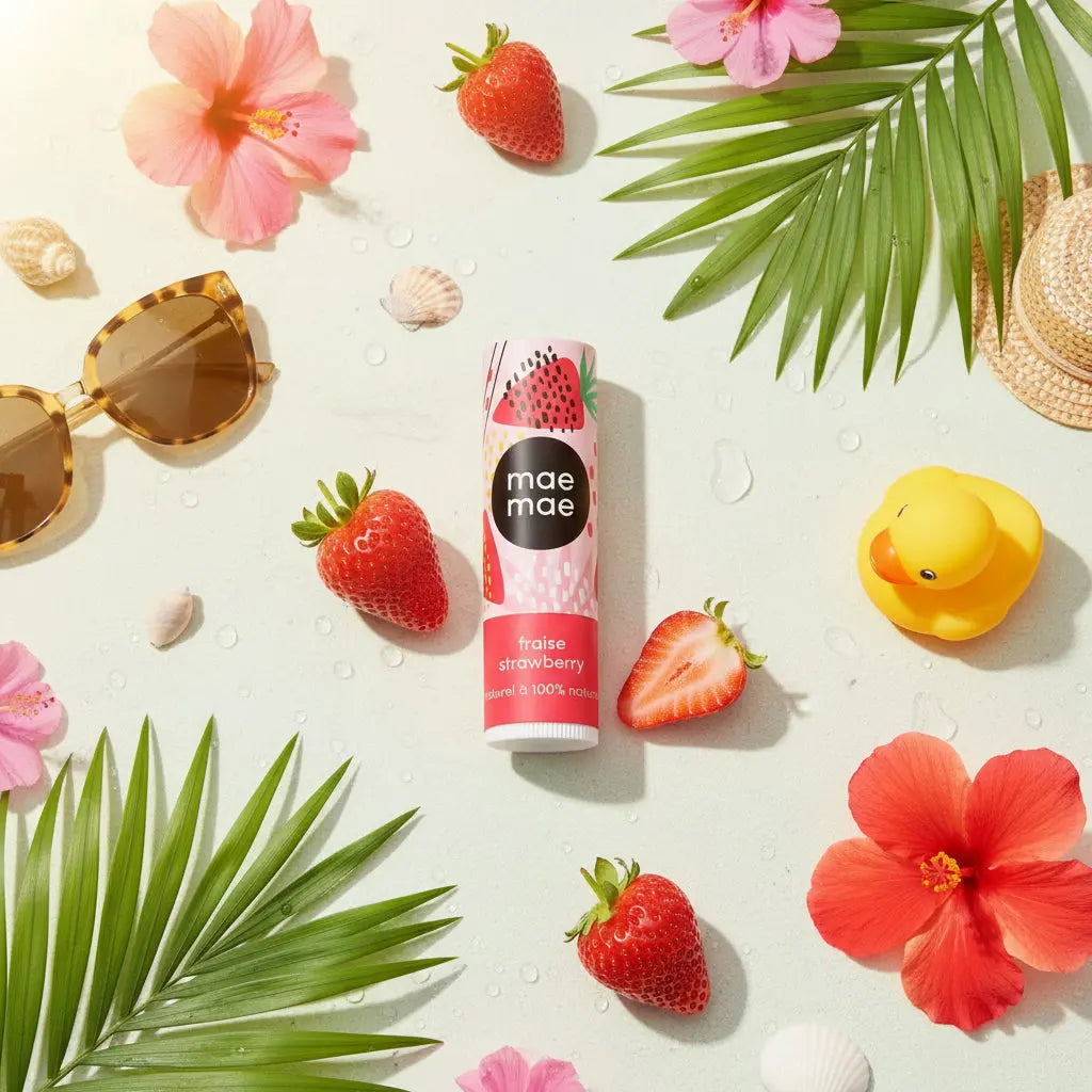 Baume a lèvre 100 % naturel aux fraise Phytovie
