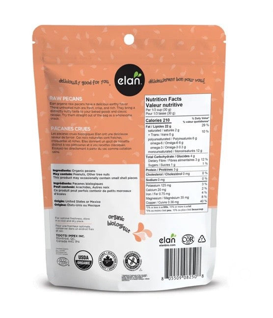 Pacanes crues biologiques