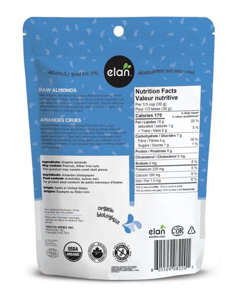 Amandes crues biologiques