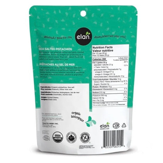 Pistaches biologiques au sel de mer