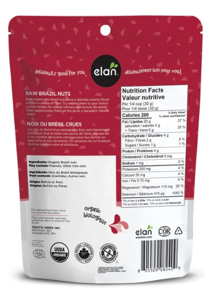 Noix de Brésil crues biologiques