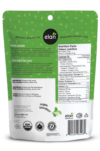 Graines de chia biologies