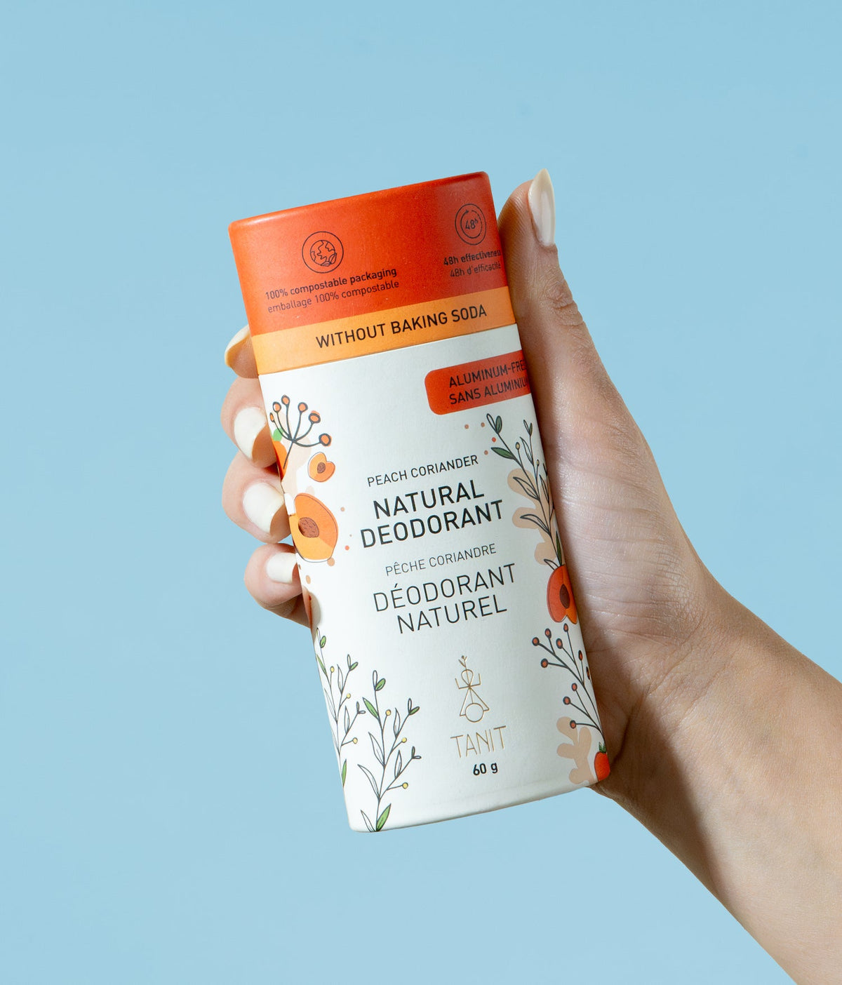 TANIT - Déodorant solide naturel - Pêche coriandre