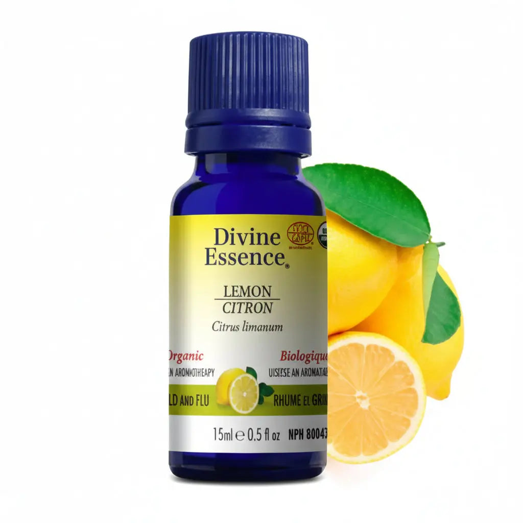 Huile essentielle au citron bio - Divine Essence 15ml Divine Essence