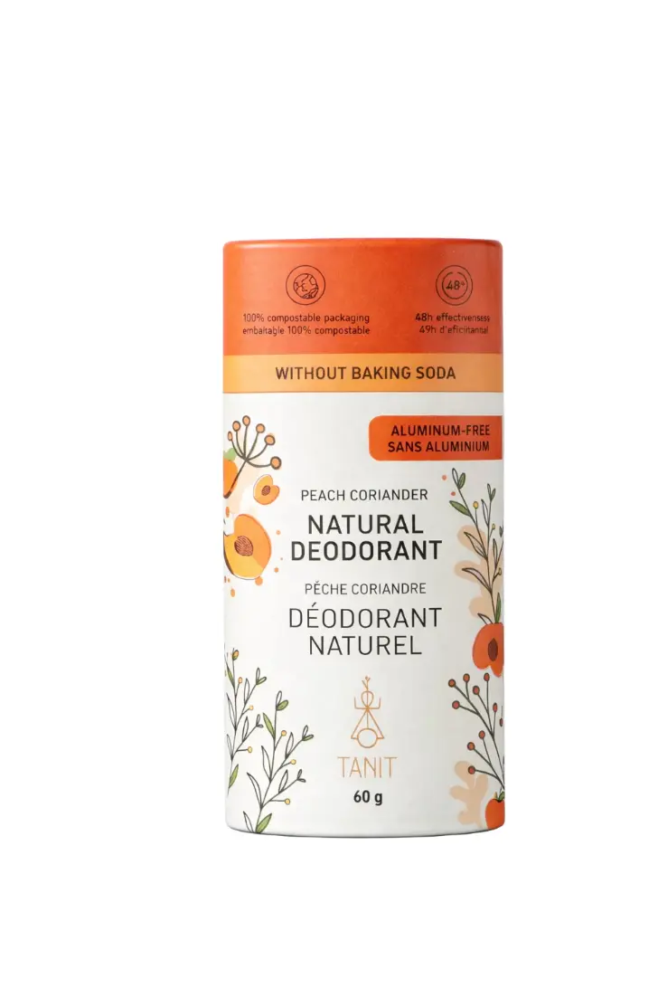 Déodorant Solide Naturel Pêche coriandre - Tanit  60g TANIT