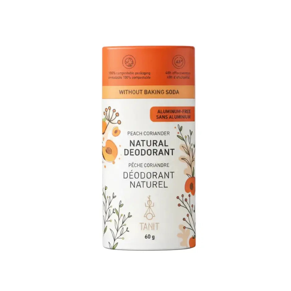 Déodorant Solide Naturel Pêche coriandre - Tanit  60g TANIT