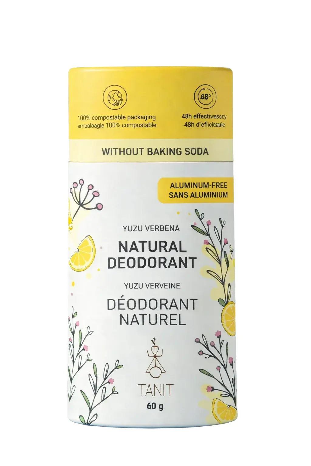 Déodorant Solide Naturel Yuzu Verveine - Tanit 60g TANIT