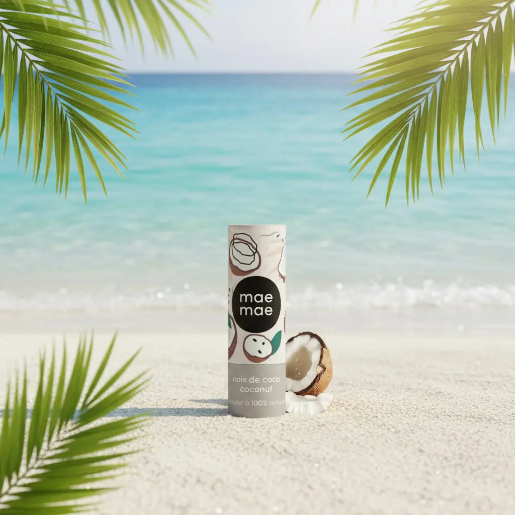 Baume à lèvres naturel à la noix de coco 100% naturel Herballux