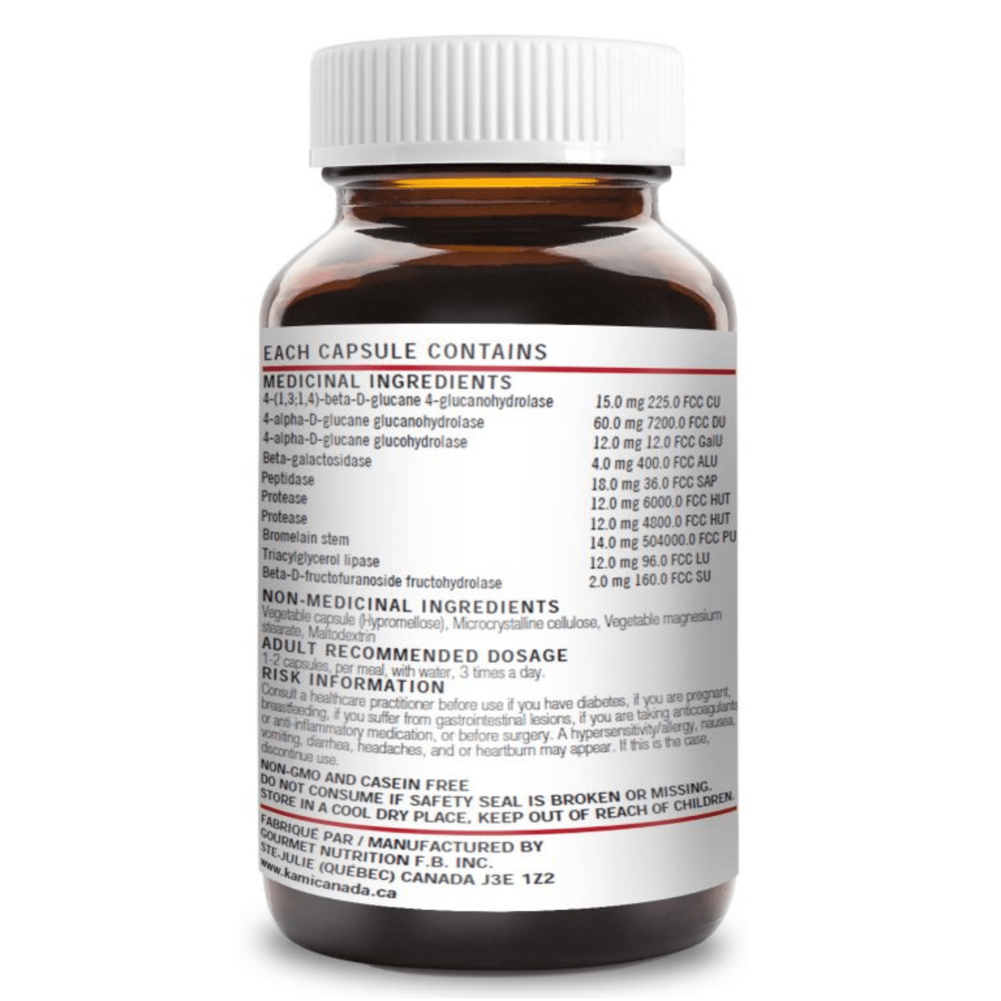 Phytovie - KAMIZYM + | Digestion &amp; Intestinal Gas | 60 Capsules